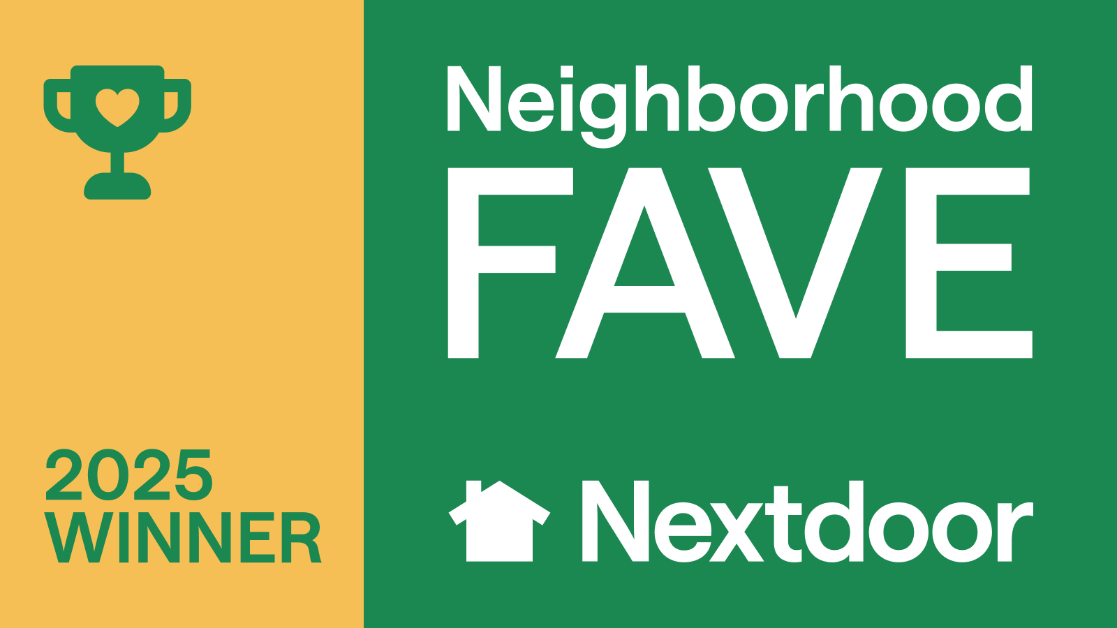 Nextdoor Fave 2025 Badge